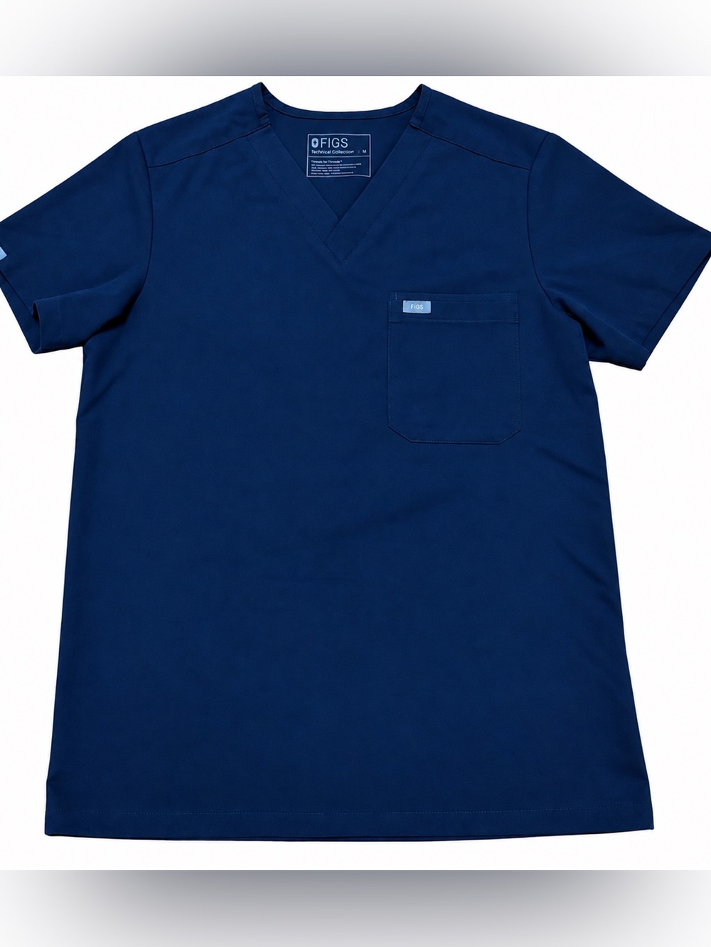 FIGS Technical Collection Men’s Leon Navy Blue One Pocket Scrub Top M FM1500